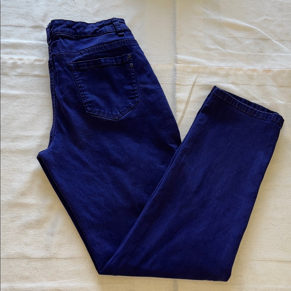 Missy Bandolino Colored  Deep Purple Jeans
Size 6 Denim Indigo Bootcut